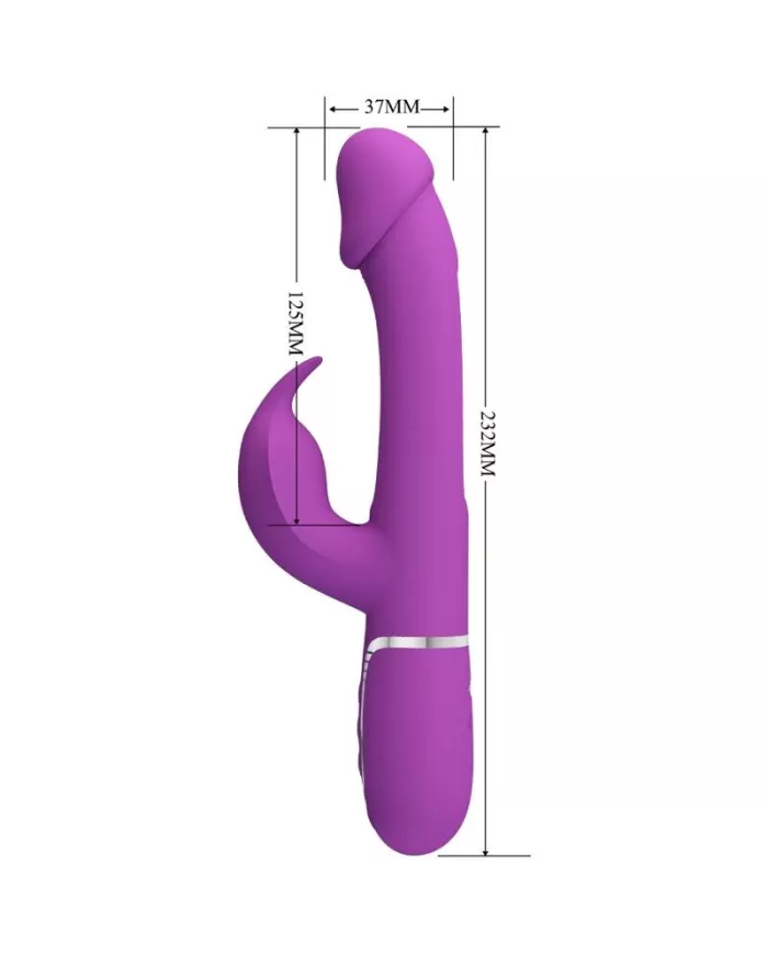 PRETTY LOVE - KAMPAS VIBRATEUR LAPIN MULTIFONCTION 3 EN 1 VIOLET PRETTY LOVE - KAMPAS VIBRATEUR LAPIN MULTIFONCTION 3 EN 1 VIOLET