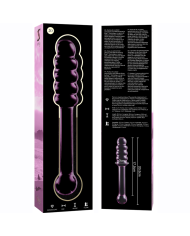 NEBULA SERIES BY IBIZA - MODÈLE 20 GODE EN VERRE BOROSILICATE CLAIR 20.5 CM -O- 3 CM