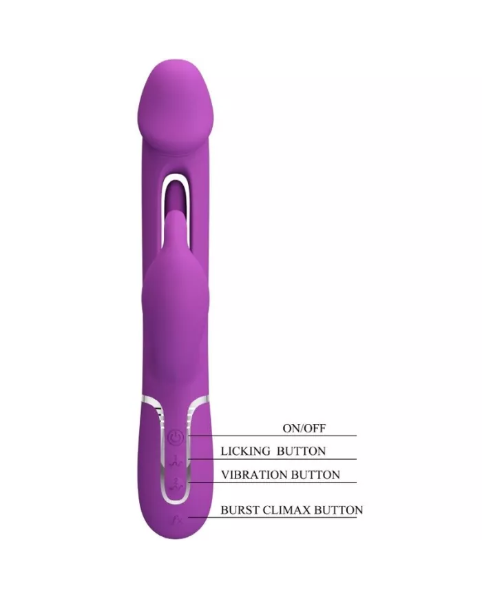 PRETTY LOVE - KAMPAS VIBRATEUR LAPIN MULTIFONCTION 3 EN 1 VIOLET PRETTY LOVE - KAMPAS VIBRATEUR LAPIN MULTIFONCTION 3 EN 1 VIOLET