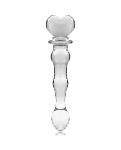 NEBULA SERIES BY IBIZA - MODÈLE 21 GODE EN VERRE BOROSILICATE CLAIR 20.5 CM -O- 3.5 CM