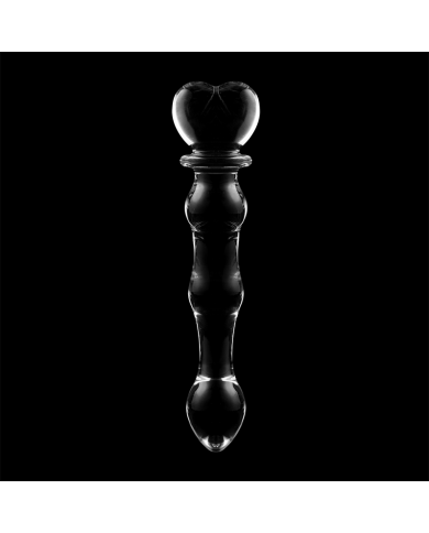 NEBULA SERIES BY IBIZA - MODÈLE 21 GODE EN VERRE BOROSILICATE CLAIR 20.5 CM -O- 3.5 CM