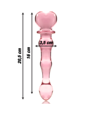 NEBULA SERIES BY IBIZA - MODÈLE 21 GODE EN VERRE BOROSILICATE CLAIR 20.5 CM -O- 3.5 CM