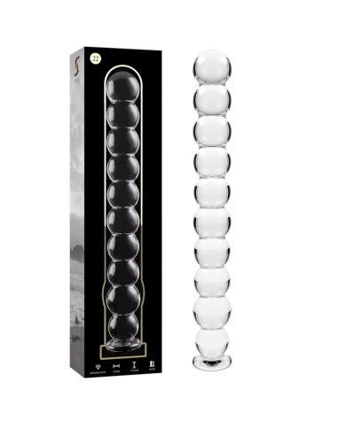 NEBULA SERIES BY IBIZA - MODÈLE 22 GODE EN VERRE BOROSILICATE CLAIR 21.5 CM -O- 2.5 CM