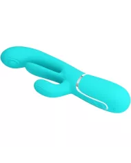 PRETTY LOVE - SHANIA TRIPLE RABBIT VIBRATEUR MULTIFONCTION 3 EN 1 BLEU