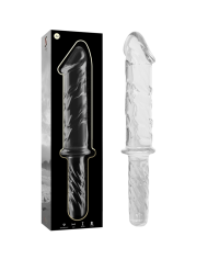 NEBULA SERIES BY IBIZA - MODÈLE 24 GODE EN VERRE BOROSILICATE CLAIR 28.5 CM -O- 5 CM