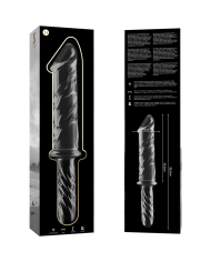 NEBULA SERIES BY IBIZA - MODÈLE 24 GODE EN VERRE BOROSILICATE CLAIR 28.5 CM -O- 5 CM