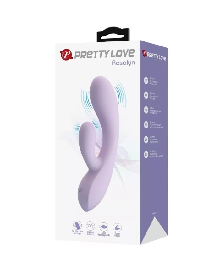 PRETTY LOVE - VIBRATEUR ROSOLYN RABBIT 10 VIBRATIONS VIOLET PRETTY LOVE - VIBRATEUR ROSOLYN RABBIT 10 VIBRATIONS VIOLET