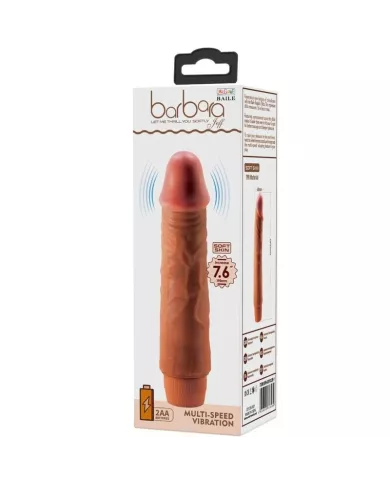 BAILE - VIBRATEUR REALISTE JEFF 19,5 CM MULATTO