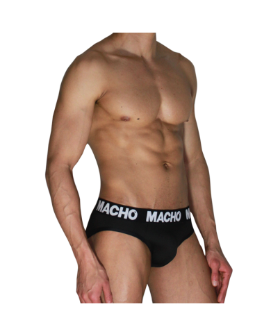 MACHO - MCH007 CLASSIQUE SLIP NOIR + NOIR S