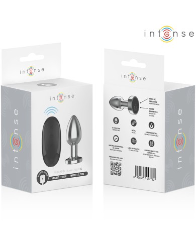 INTENSE - PLUG ANAL 10 VIBRATIONS MÉTAL AVEC TÉLÉCOMMANDE S