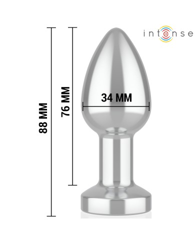 INTENSE - PLUG ANAL 10 VIBRATIONS MÉTAL AVEC TÉLÉCOMMANDE M