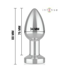 INTENSE - PLUG ANAL 10 VIBRATIONS MÉTAL AVEC TÉLÉCOMMANDE M
