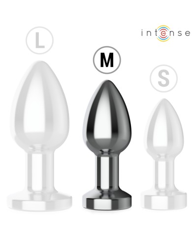 INTENSE - PLUG ANAL 10 VIBRATIONS MÉTAL AVEC TÉLÉCOMMANDE M
