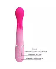 PRETTY LOVE - VIBRATEUR LAPIN MULTIFONCTION 3 EN 1 DEJON ROSE PRETTY LOVE - VIBRATEUR LAPIN MULTIFONCTION 3 EN 1 DEJON ROSE