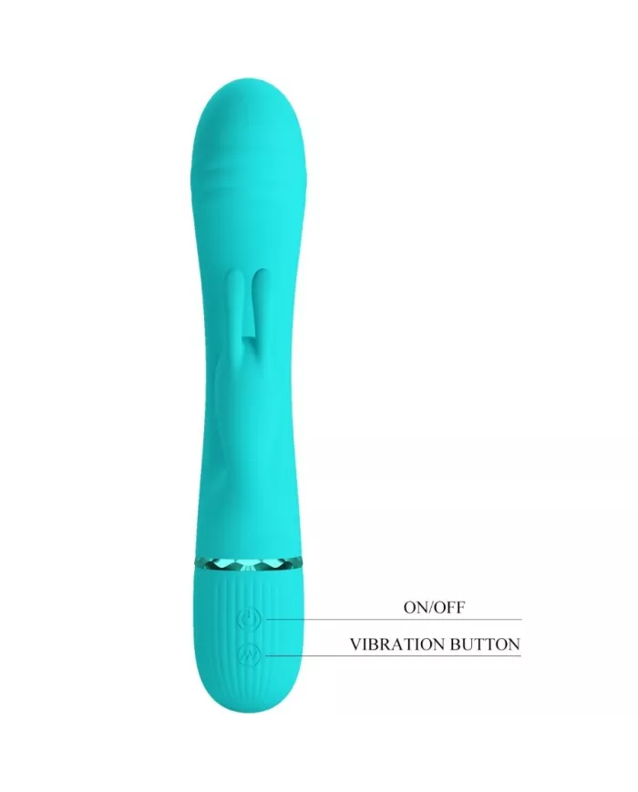 PRETTY LOVE - VIBRATEUR SCOCCO LAPIN TURQUOISE PRETTY LOVE - VIBRATEUR SCOCCO LAPIN TURQUOISE