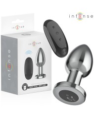 INTENSE - PLUG ANAL 10 VIBRATIONS MÉTAL AVEC TÉLÉCOMMANDE L