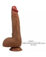 BAILE - MAGNIFIQUE VIBRATEUR RÉALISTE WILKS 5 RÉGLAGES 25 CM MULATO