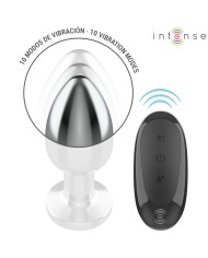 INTENSE - PLUG ANAL 10 VIBRATIONS MÉTAL AVEC TÉLÉCOMMANDE L