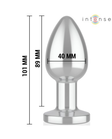 INTENSE - PLUG ANAL 10 VIBRATIONS MÉTAL AVEC TÉLÉCOMMANDE L
