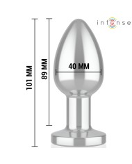 INTENSE - PLUG ANAL 10 VIBRATIONS MÉTAL AVEC TÉLÉCOMMANDE L