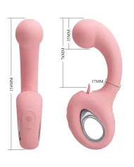 PRETTY LOVE - VIBRATEUR POINT G + STIMULATEUR DE CLITORIS ERYNNYES 10 VIBRATIONS ROSE PRETTY LOVE - VIBRATEUR POINT G + STIMULATEUR DE CLITORIS ERYNNYES 10 VIBRATIONS ROSE