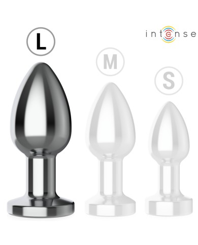 INTENSE - PLUG ANAL 10 VIBRATIONS MÉTAL AVEC TÉLÉCOMMANDE L