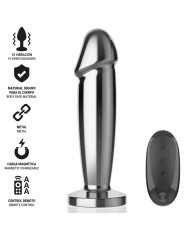 INTENSE - PLUG ANAL 10 VIBRATIONS GODE MÉTALLIQUE AVEC TÉLÉCOMMANDE S