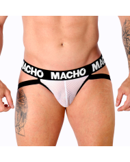 MACHO - MX26X1 JOCK GRID BLANC S