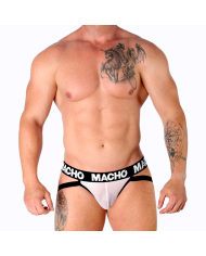 MACHO - MX26X1 JOCK GRID BLANC S