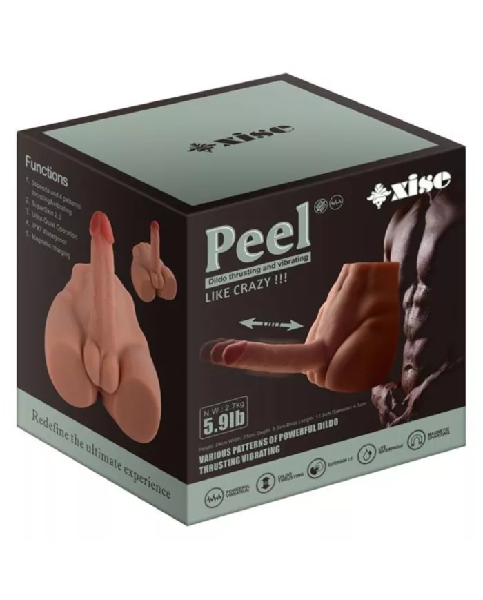 XISE - PEEL DILDO ASS GODE RÉALISTE MASTURBATEUR POSITION FRONTALE AVEC POUSSÉE 17,5 CM XISE - PEEL DILDO ASS GODE RÉALISTE MASTURBATEUR POSITION FRONTALE AVEC POUSSÉE 17,5 CM