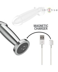 INTENSE - PLUG ANAL 10 VIBRATIONS GODE MÉTALLIQUE AVEC TÉLÉCOMMANDE S