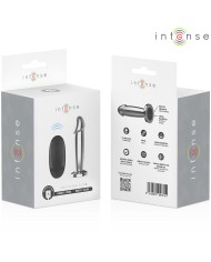 INTENSE - PLUG ANAL 10 VIBRATIONS GODE MÉTALLIQUE AVEC TÉLÉCOMMANDE S