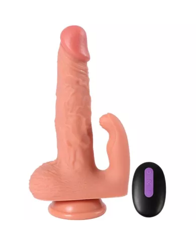 SHEQU - HAYDEN DILDO ET STIMULATEUR DE CLITORIS AVEC VIBRATION ET TÉLÉCOMMANDE 16 CM
