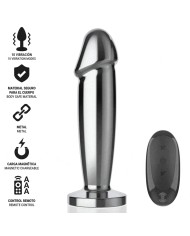 INTENSE - PLUG ANAL 10 VIBRATIONS GODE MÉTALLIQUE AVEC TÉLÉCOMMANDE M