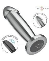 INTENSE - PLUG ANAL 10 VIBRATIONS GODE MÉTALLIQUE AVEC TÉLÉCOMMANDE M