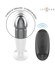 INTENSE - PLUG ANAL 10 VIBRATIONS GODE MÉTALLIQUE AVEC TÉLÉCOMMANDE M