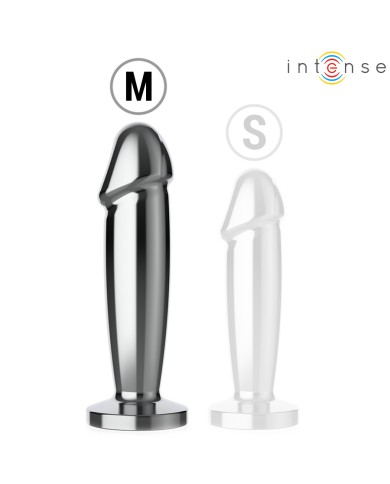 INTENSE - PLUG ANAL 10 VIBRATIONS GODE MÉTALLIQUE AVEC TÉLÉCOMMANDE M