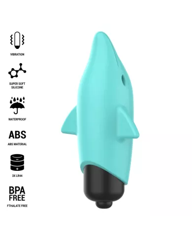 INTENSE - ECHO BALLE VIBRANTE BLEU DAUPHIN 8 X 4,7 CM