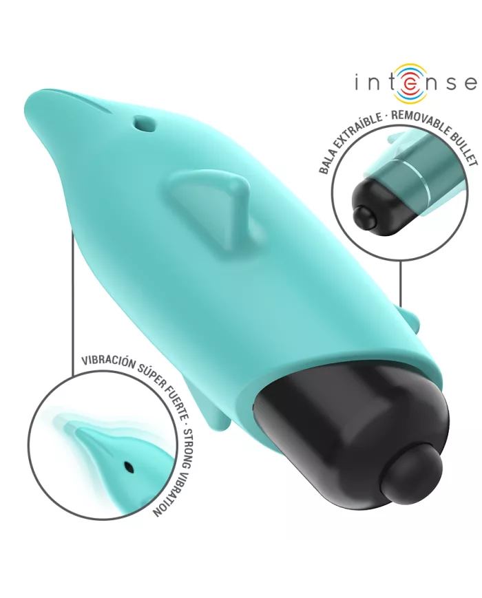 INTENSE - ECHO BALLE VIBRANTE BLEU DAUPHIN 8 X 4,7 CM INTENSE - ECHO BALLE VIBRANTE BLEU DAUPHIN 8 X 4,7 CM