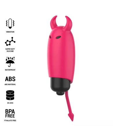 INTENSE - BALLE VIBRANTE ÉCARLATE RED DEMON 9,3 X 2,4 CM