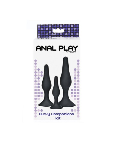 TOYJOY - Plug anal CURVY COMPANIONS 3 pièces Noir