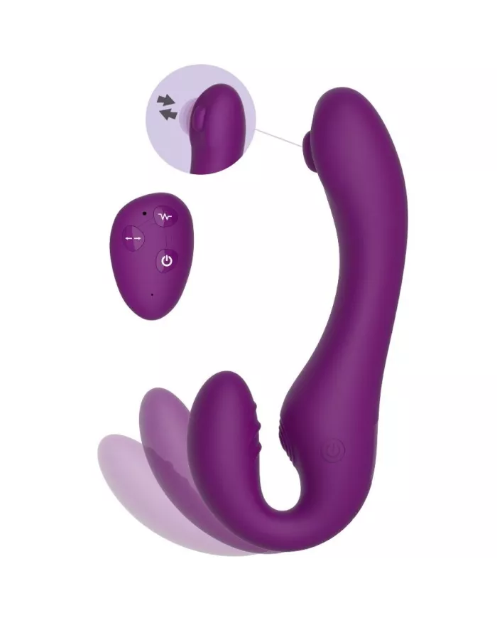 XOCOON - VIBRATEUR SANS STRAPLESS 2 EN 1 AVEC TÉLÉCOMMANDE VIOLET XOCOON - VIBRATEUR SANS STRAPLESS 2 EN 1 AVEC TÉLÉCOMMANDE VIOLET