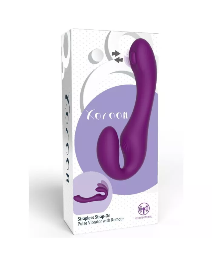 XOCOON - VIBRATEUR SANS STRAPLESS 2 EN 1 AVEC TÉLÉCOMMANDE VIOLET XOCOON - VIBRATEUR SANS STRAPLESS 2 EN 1 AVEC TÉLÉCOMMANDE VIOLET