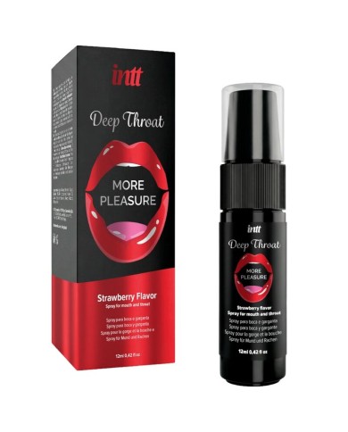 INTT - SPRAY ORAL POUR PLUS DE PLAISIR ET DE GORGE PROFONDE, SAVEUR FRAISE