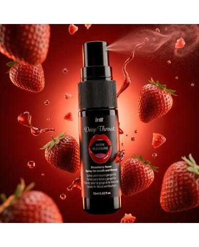 INTT - SPRAY ORAL POUR PLUS DE PLAISIR ET DE GORGE PROFONDE, SAVEUR FRAISE