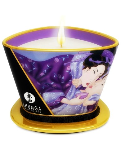 SHUNGA - MINI CARESSE AUX CHANDELLES BOUGIE DE MASSAGE FRUITS EXOTIQUES 170 ML
