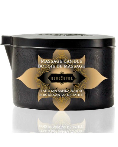 KAMASUTRA - BOUGIE DE MASSAGE VANILLE ET BOIS DE SANTAL 170 GR