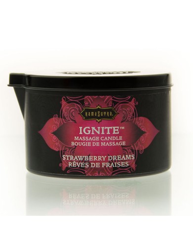 KAMASUTRA - BOUGIE DE MASSAGE FRAISE RÊVES 170 GR