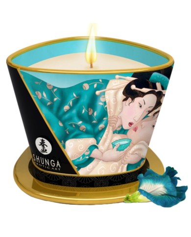 SHUNGA - BOUGIE DE MASSAGE FLEURS DES ÎLES 170 ML