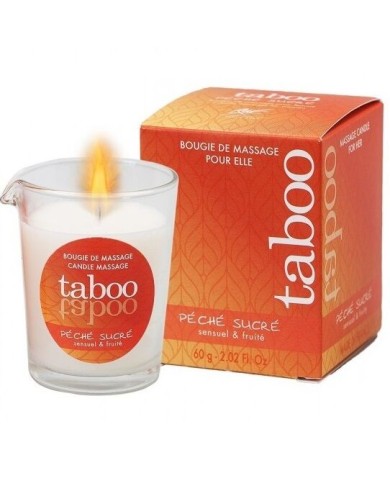 RUF - BOUGIE DE MASSAGE TABOO POUR SON ARÔME PECHE SUCRE NECTARINE